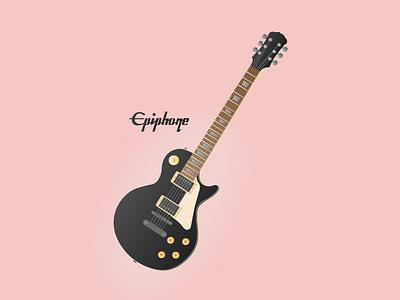 Epiphone Guitar Illustration design epiphone guitar illustration vector