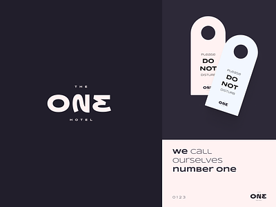 ONE 023 - Hotel logo concept brand brand identity branding clean concept debut design dribbble flat hotel hotel branding identity logo logotype luxary mark minial one symbol typography