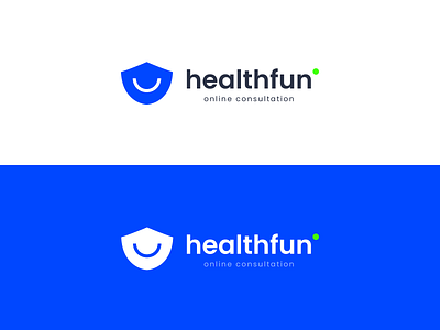 Healthfun - online consultation brand brand identity branding branding design clean clinic coronavirus doctor health identity logo mark mask medical minimal