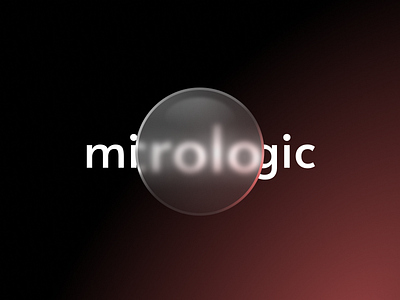 Micrologic Figma Animation FREE brand brand identity branding branding design clean concept figma free glass illustration logo logo design logotype