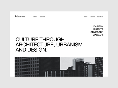 Dominante | Website concept