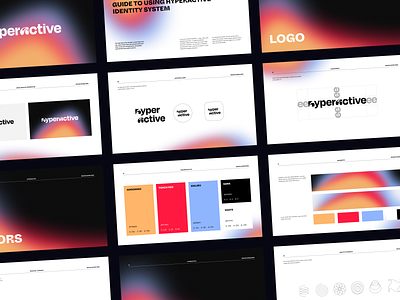 Hyperactive Design Studio Brand Guidelines brand brand identity brandbook branding logo logotype