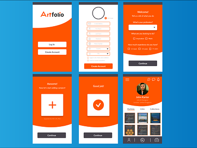 Artfolio design mobile mobile app portfolio project ui uidesign userinterface ux