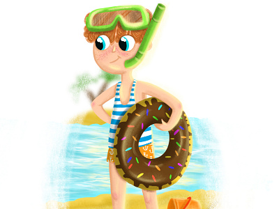 Summer Boy characterdesign children art children book illustration children books illustration