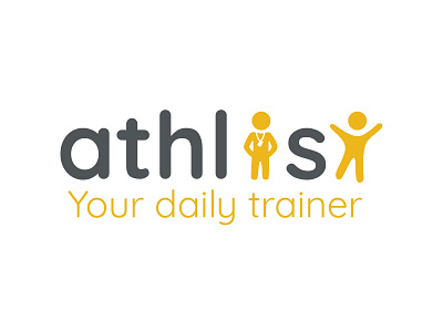 athlisi logo design fitness gym illustration logo trainer