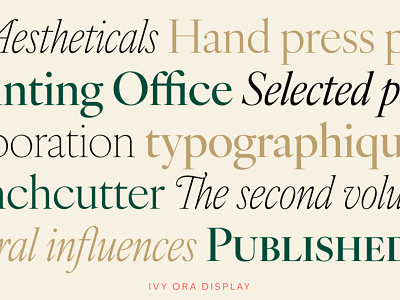 IvyOra font branding design display font editorial design font ivy font ivy foundry ivy ora magazine typeface typography visual identity