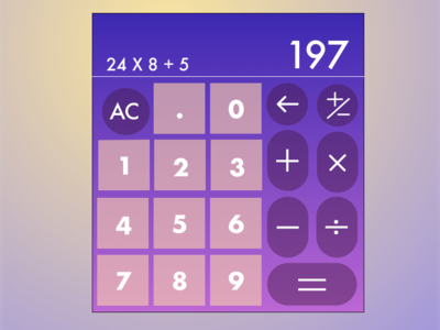 Calculator calculator dailyui dailyui 004 uidesign