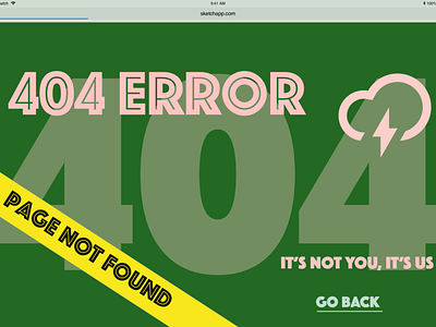 404 Page design 404 error page 404 page dailyui dailyui008 uidesign