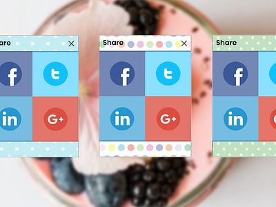 Social Share dailyui design social buttons socialshare