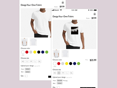 Customize Product Design customize product dailyui dailyuichallange ecommerce design ecommerce shop ui design