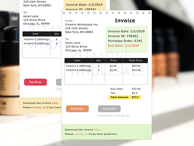 Invoice Design