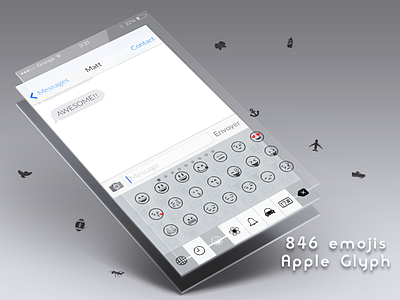 Glyph Apple emojis apple emoticon emoticons glyph icon icons iphone ironman photoshop
