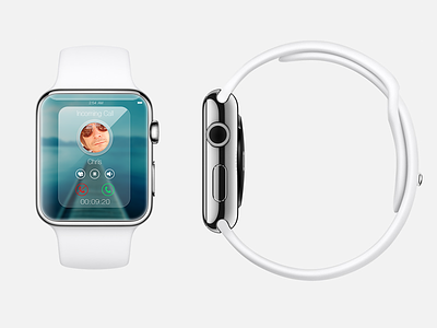 Incoming Call iWatch app apple call calling concept icon interface iwatch ui ux watch