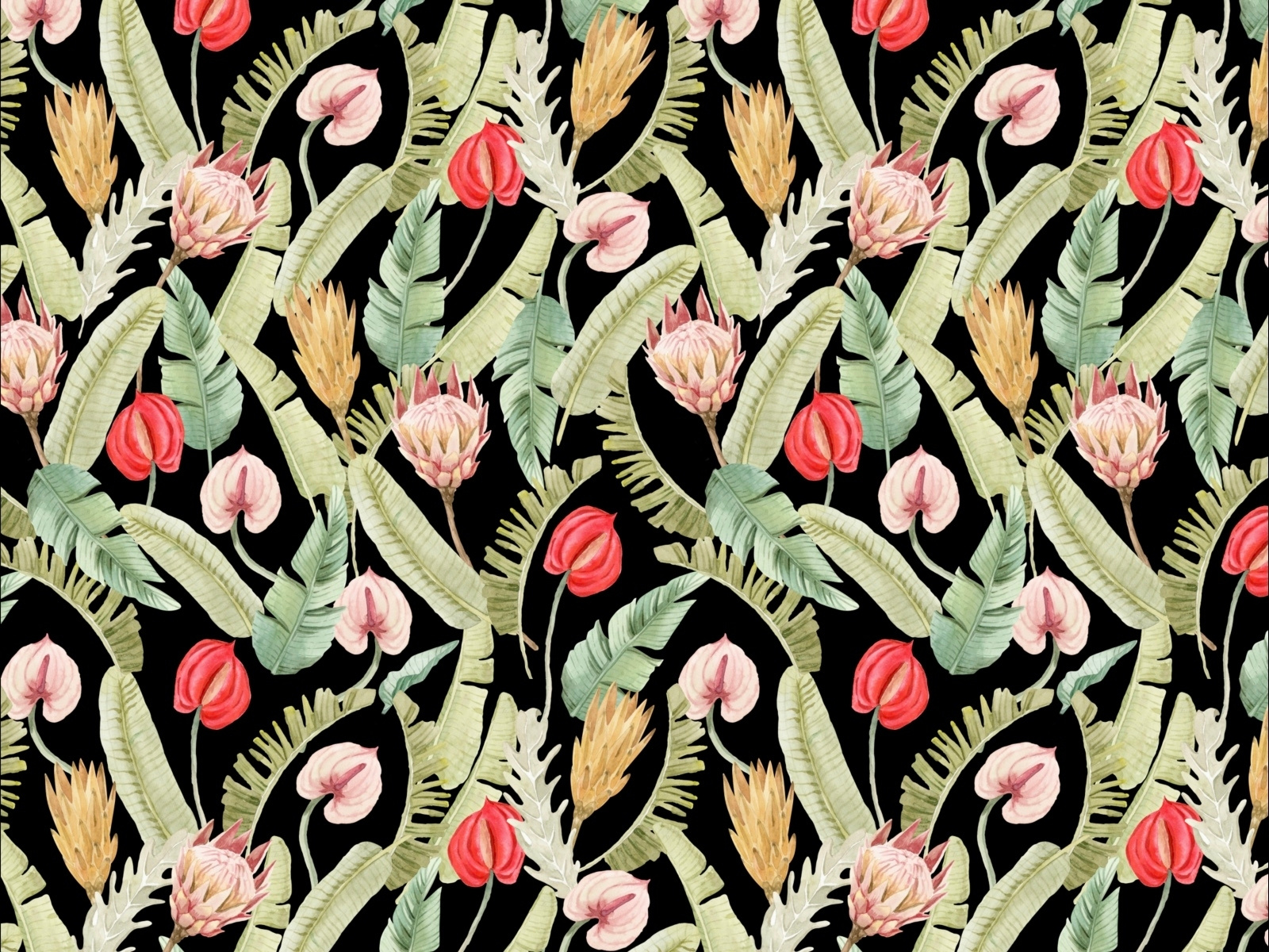 Tropical seamless pattern by Julia on Dribbble