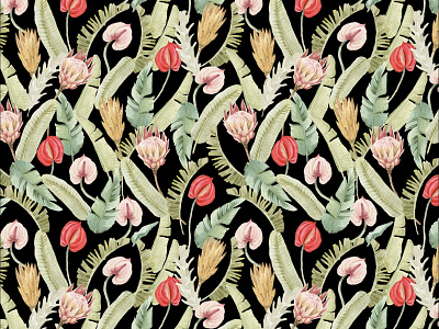 Tropical seamless pattern seamless pattern surface pattern tropical