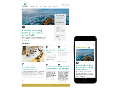 The Aardvark landing page design app branding climate change design environmental figma landing page news app news design ui ux web