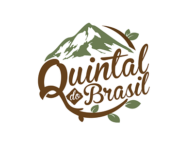 Logotipo Quintal do Brasil design illustration logo logotipo logotype logotype design marca turism turismo