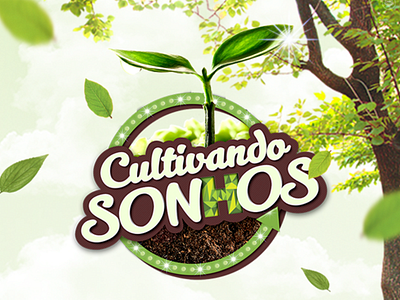 Logotipo Cultivando Sonhos brand corporate branding design dreams event branding illustration logo logotipo logotype logotype design marca