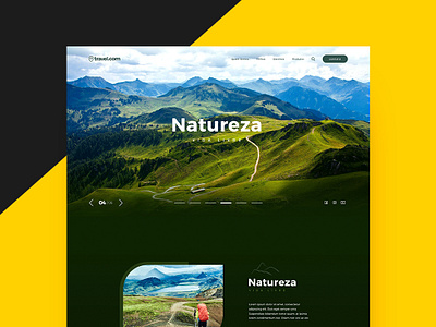 Ui Parallax - Natureza interaction interaction animation interface design parallax parallax website travel ui ui ux web design