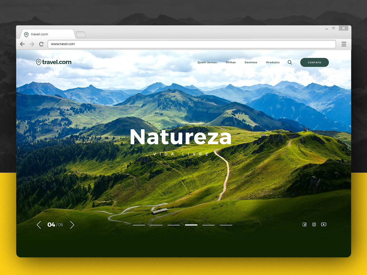 Nature Parallax by Lukita on Dribbble