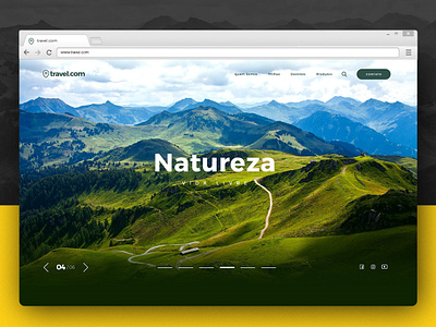 Nature Parallax aftereffects design parallax ui design uidesign webdesign