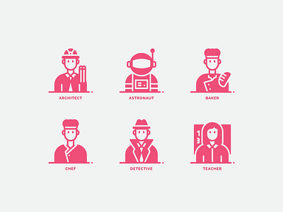 Profession Avatar avatar design icon icon set icons iconset iconsets illustration profession ui ux