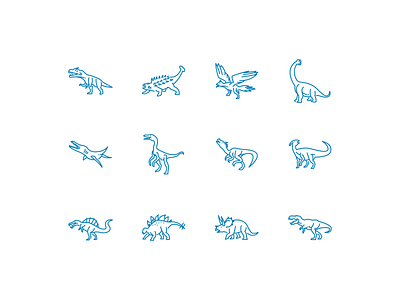 Jurrasic Animal animal icon icon set icons iconset iconsets illustration jurrasic