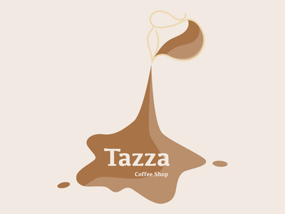 Tazza Coffee Shop branding dailylogochallenge design illustration logo logodesign typography vector