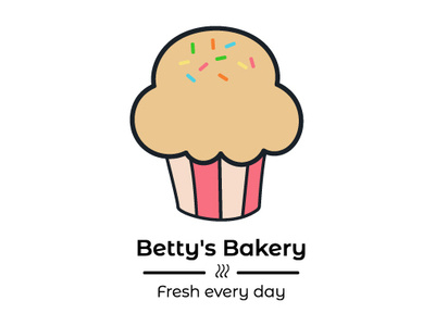 Betty S Bakery dailylogochallenge design illustration logo logodesign typography vector