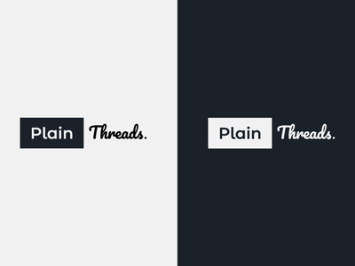 Plain Threads dailylogochallenge design illustration logo logodesign typography vector