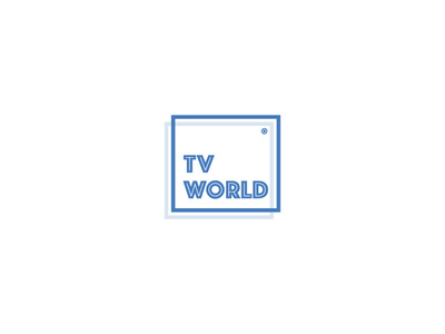 Tvworld dailylogochallenge design illustration logo logodesign typography vector