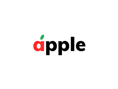 Apple apple challenges design logo design typography vectors