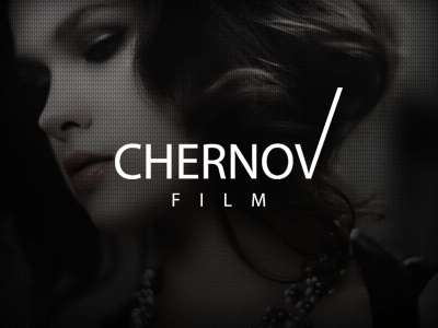 Chernov Film Logo (animated) animation branding dark film identity light logo video videography wedding