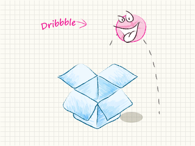 Dribbble ♥ Dropbox (animated) animation box dribbble dropbox fun
