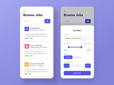 Jobs Finder — Mobile App