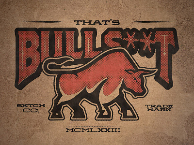 Bulls**t animal brand branding bull identity logo