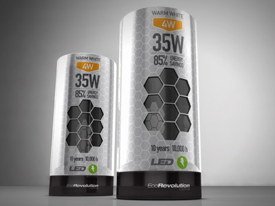 LED light bulb packaging concept 2