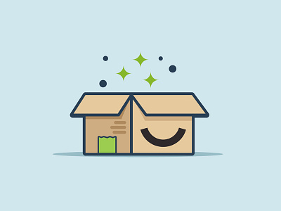 Happy Shipping amazon box happiness happy icon identity logo online order shipping