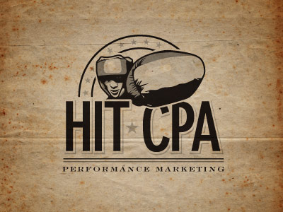 HIT CPA Concept boxer crest logo vintage