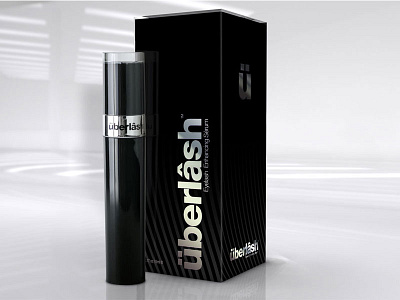 Uberlash Packaging Concept beauty black box branding cosmetic elegant eyelash make up package packaging