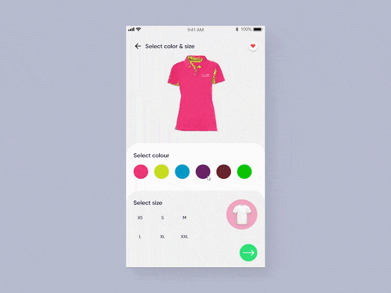 T-shirt ecommerce UI interaction animation app app animation app design app ui design e commerce interaction interaction animation ui user interface