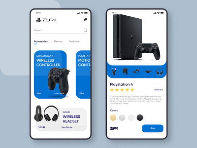 Play station 4 concept UI