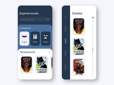 Bookstore concept UI