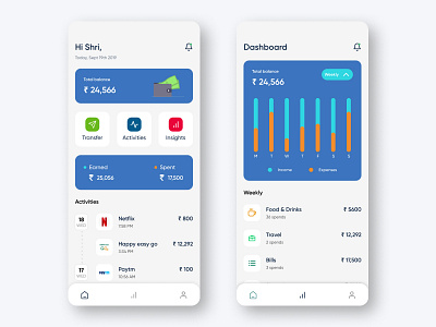 Wallet app concept UI app app design app ui dashboard design graph money app money transfer ui user interface wallet wallet app