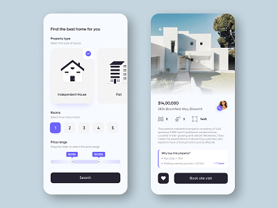 Real estate concept UI