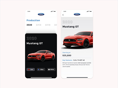 Car app interaction adobe app behance browse cars color dribble ecommerce mustang order red speed sports typogaphy ui ui8 uiux visual wheel