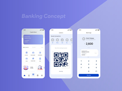 Banking app app appdesign awwards banking behance card code design dribble illustrator money muzli scanning sidebar ui ui ux ui8 uiux uplabs userinterface