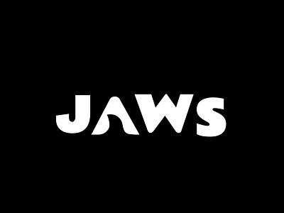 Jaws branding design illustration jaws logo text design text logo typography