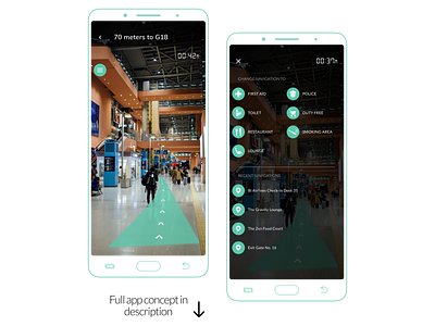 ARport Xperience | Mobile App airport augmented reality boarding pass navigation