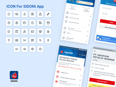 Icon Design — SIDONI Application essential icons icon design icon designs icon set interface icons line icons ui design ui icons